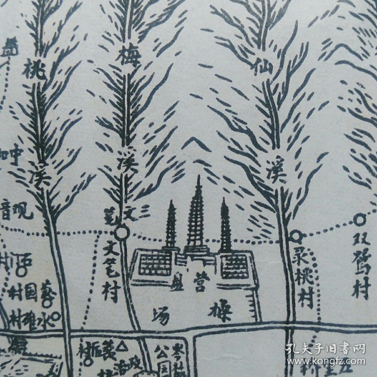 云南省苍山十九峰十八溪全景图