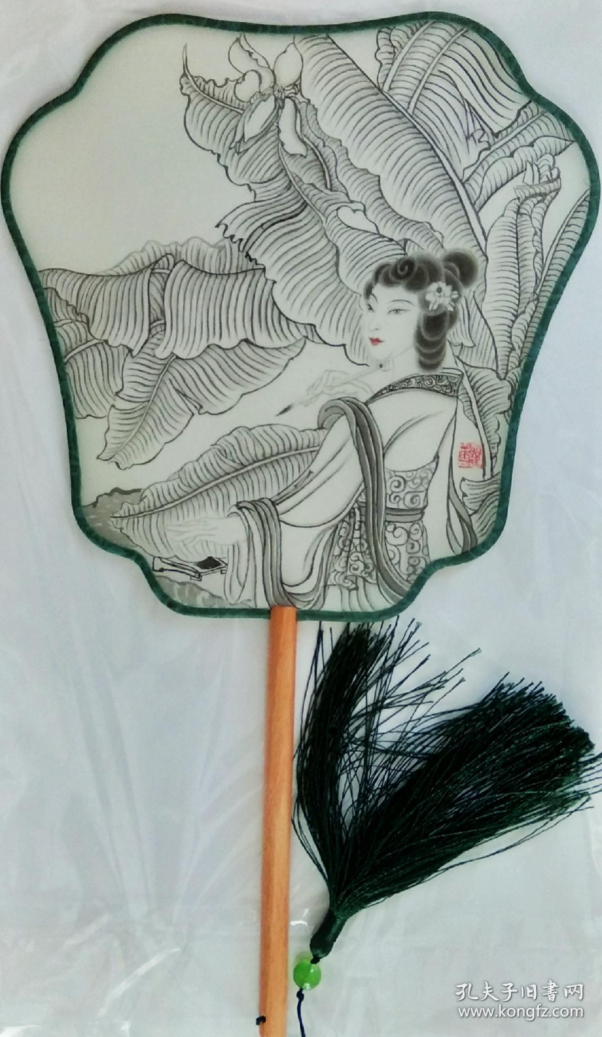 手绘团扇(仕女)