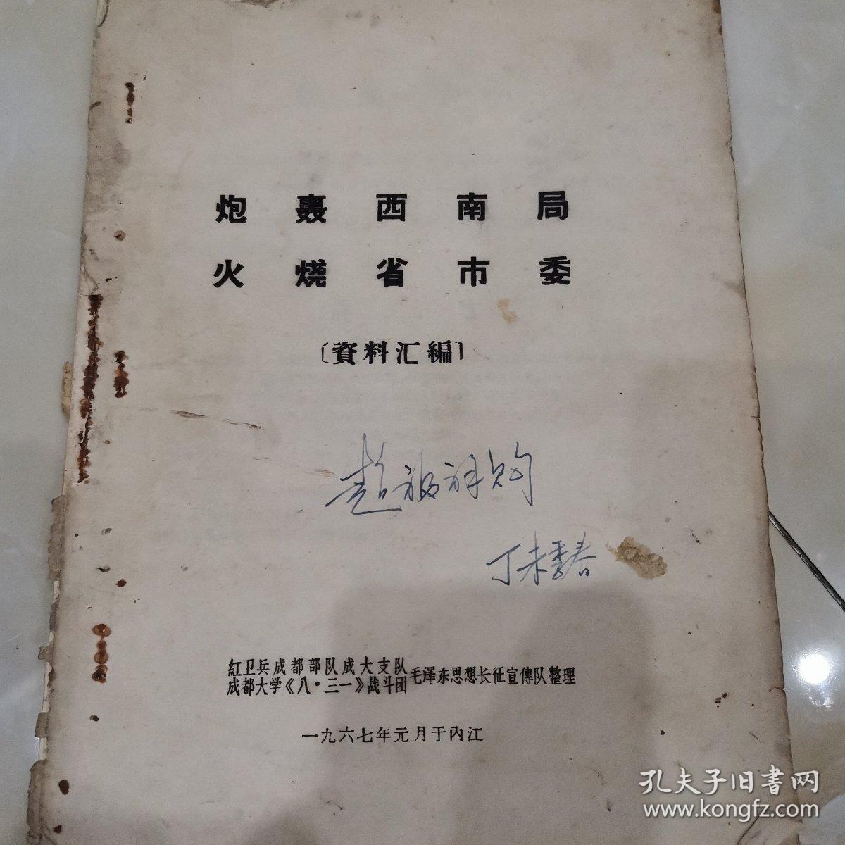 炮轰西南局火烧省市委