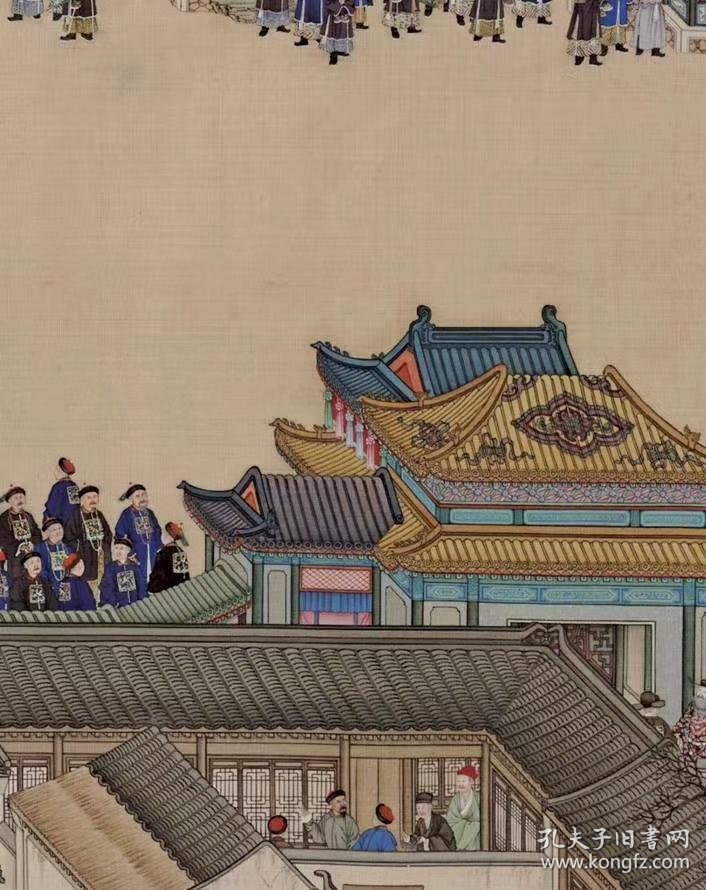 张廷彦崇庆皇太后万寿庆典图卷纸本大小441177972厘米宣纸原色仿真微