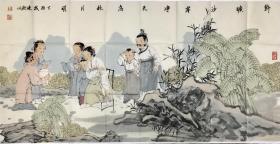 杨晓村  136*68  纸本画心  中国美协会员，广西师范大学艺术系副教授，作品多次入选全国美展。