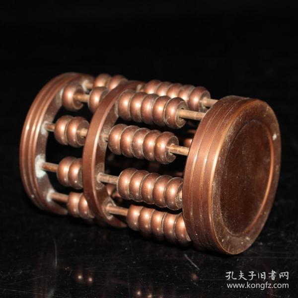 仿紫铜圆柱算盘笔筒_孔夫子旧书网
