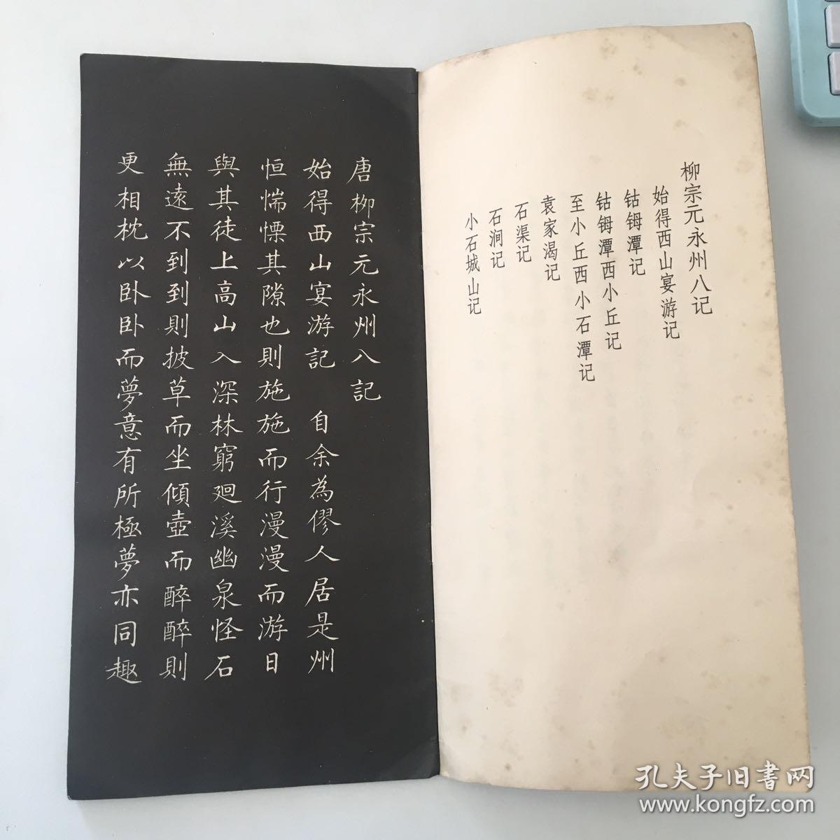 姜东舒小楷永州八记