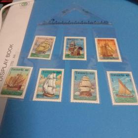 外国邮票 古代帆船