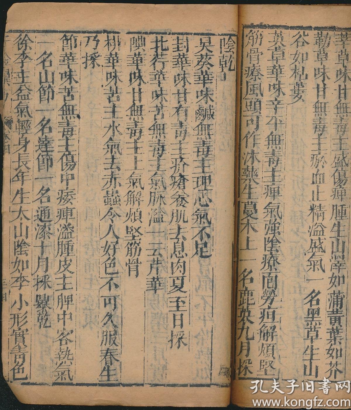 珍稀中医药古籍善本:千金翼方(明刻本·16开线装存1册·老装·医书)