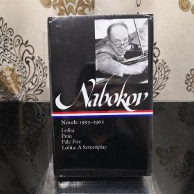 【BOOK LOVERS专享190元】Vladimir Nabokov 弗拉基米尔·纳博科夫: Novels 1955–1962: Lolita | Pnin | Pale Fire | Lolita: A Screenplay Library of America 美国文库 英文原版 美国作家最权威版本 当今装帧典范 布面封皮琐线装订 丝带标记  无酸纸薄而不透保存几个世纪不泛黄