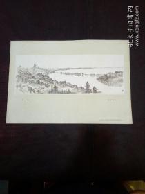 曹剑锋绘画作品：西湖（1956年上海人民美术出版社1版1印）