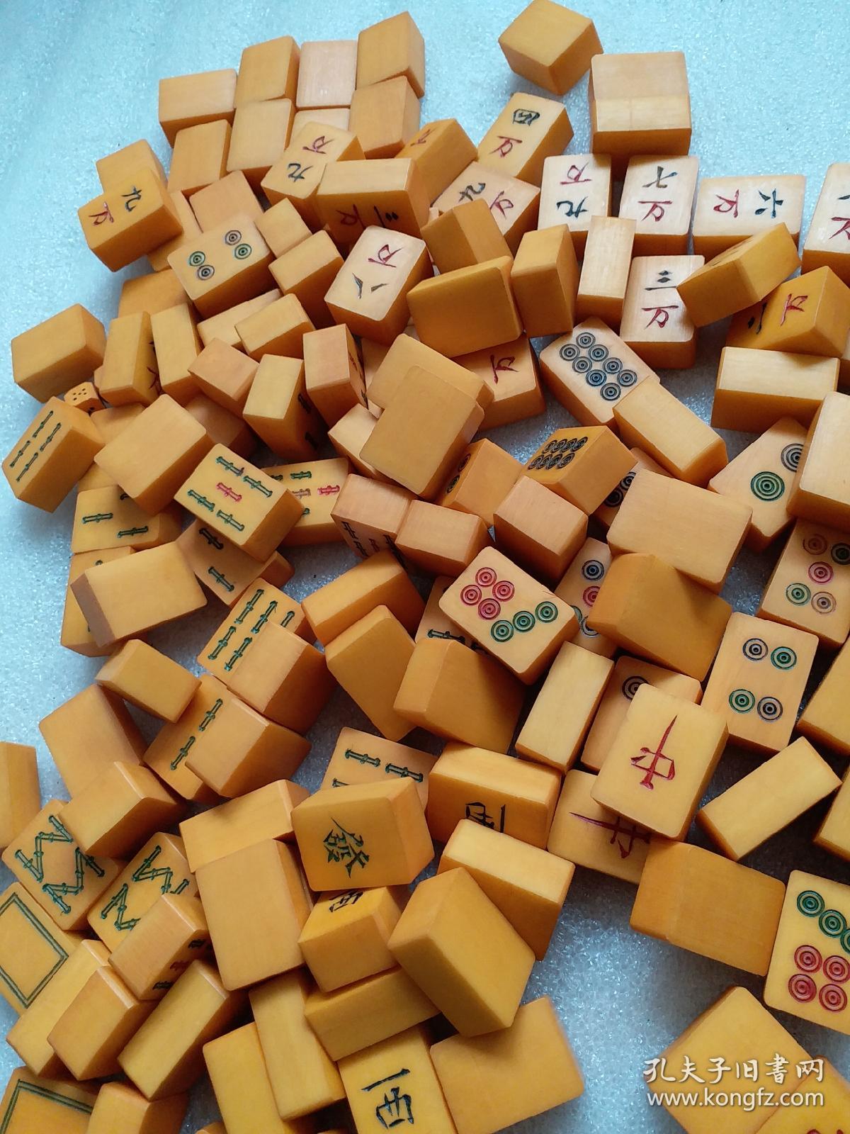 老麻将144张完整一副尺寸是估计不准确按图发货以图为准看图自定快递