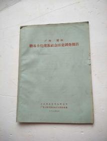 广西隆林磨基乡仫佬族社会历史调查报告