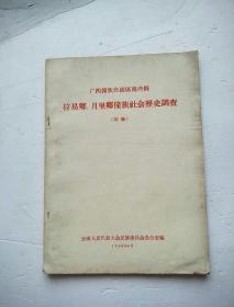广西僮族自治区南丹县拉易乡月里乡僮族社会历史调查