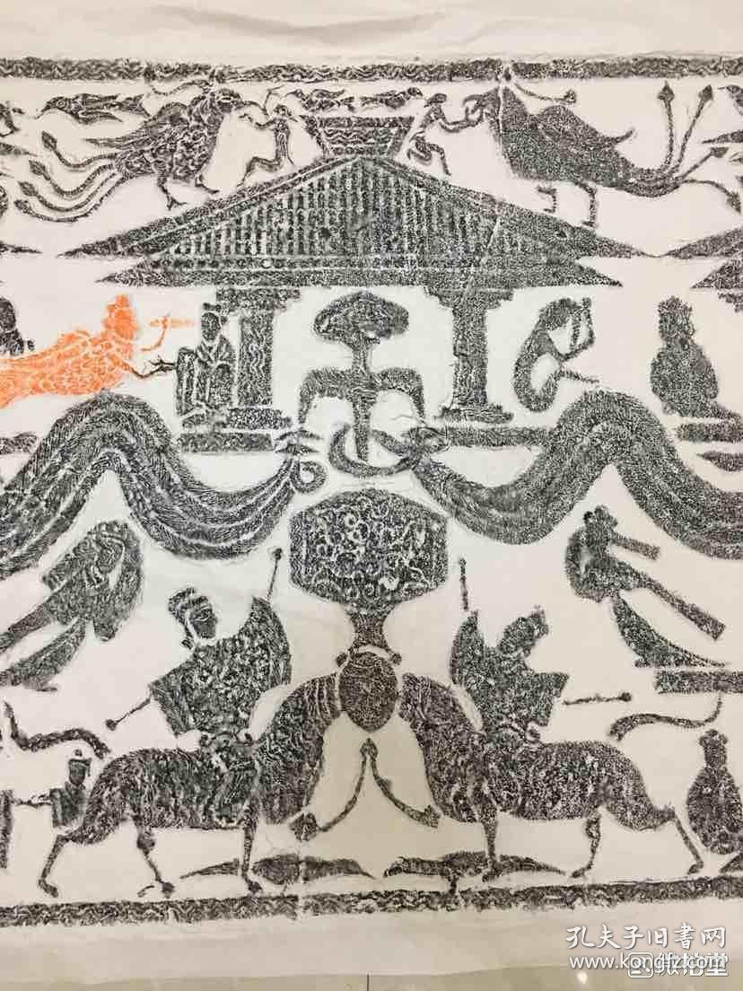 扁鹊行医图,其中的扁鹊是人首鸟身,这说明,人们在追怀一代神医时,都不