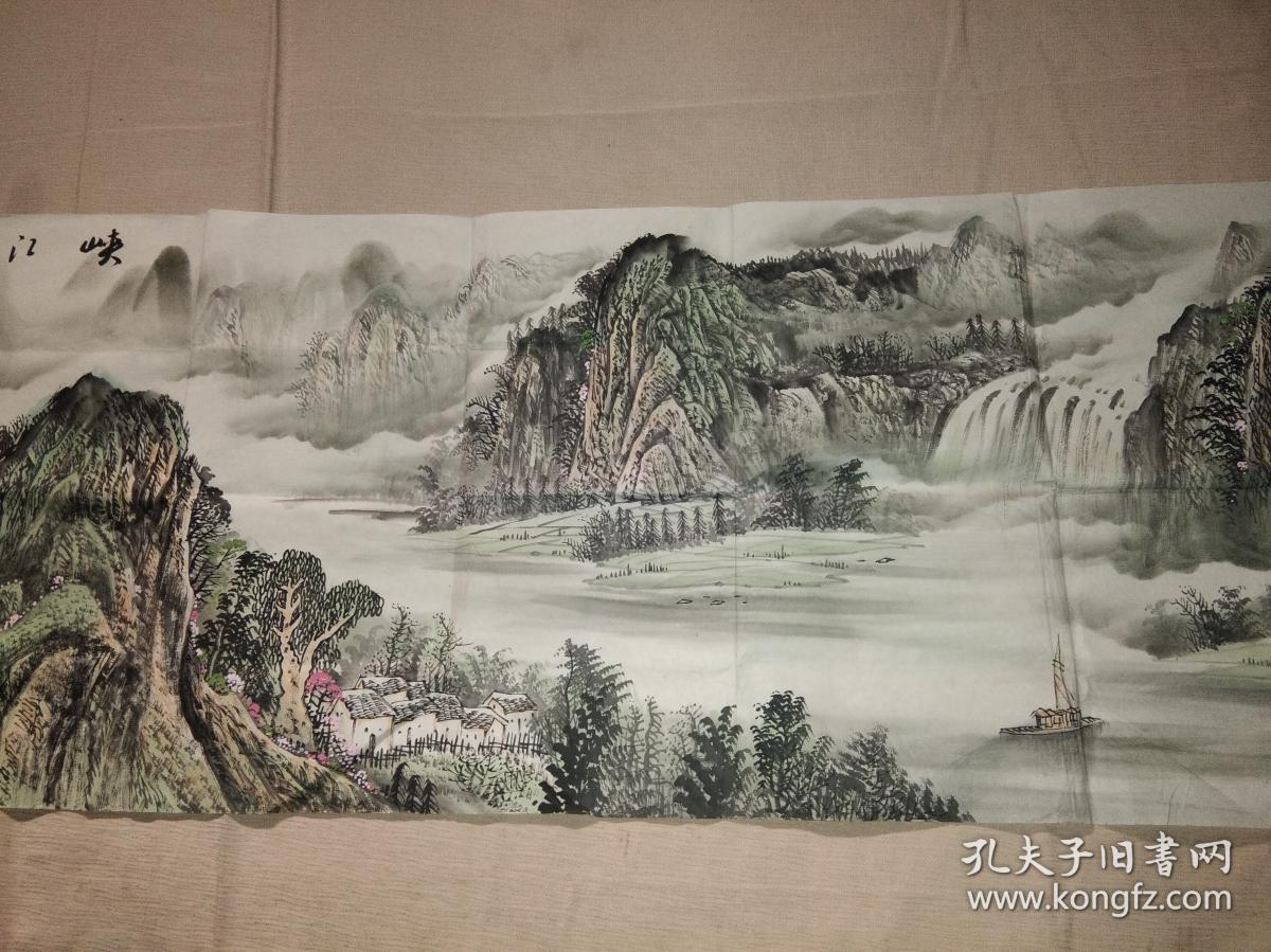 画家杜伯仲国画山水画作品