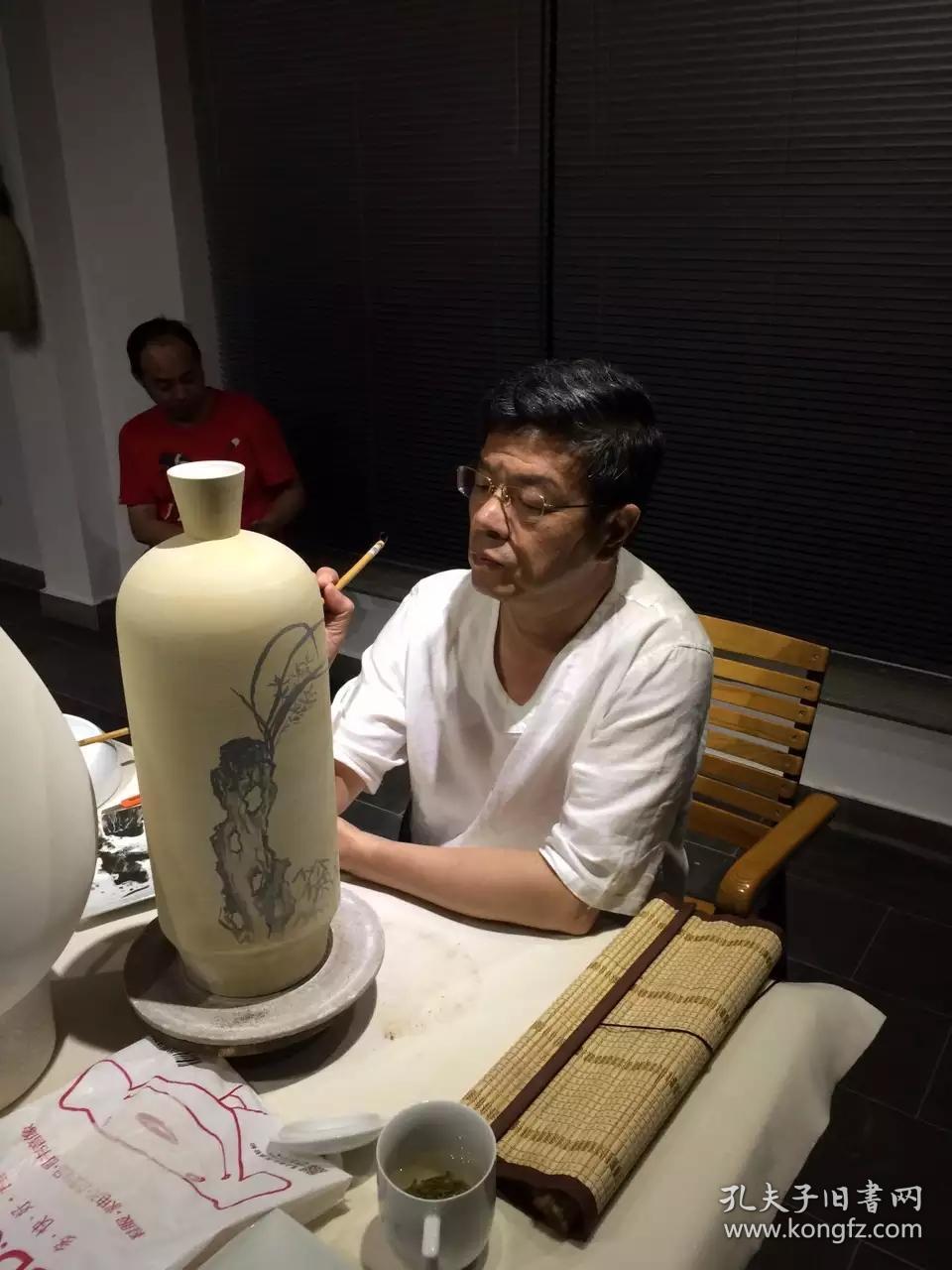 野石闻杰南京书画家野石作品6幅保真