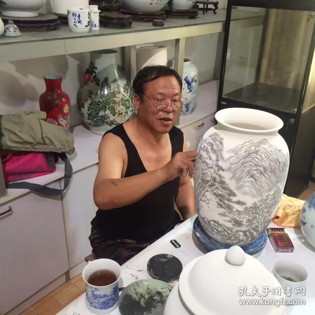 野石闻杰南京书画家野石作品6幅保真