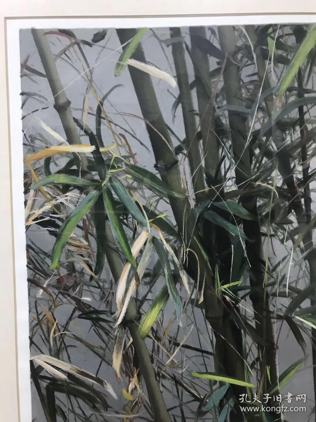冷军版画《清竹》【保真】