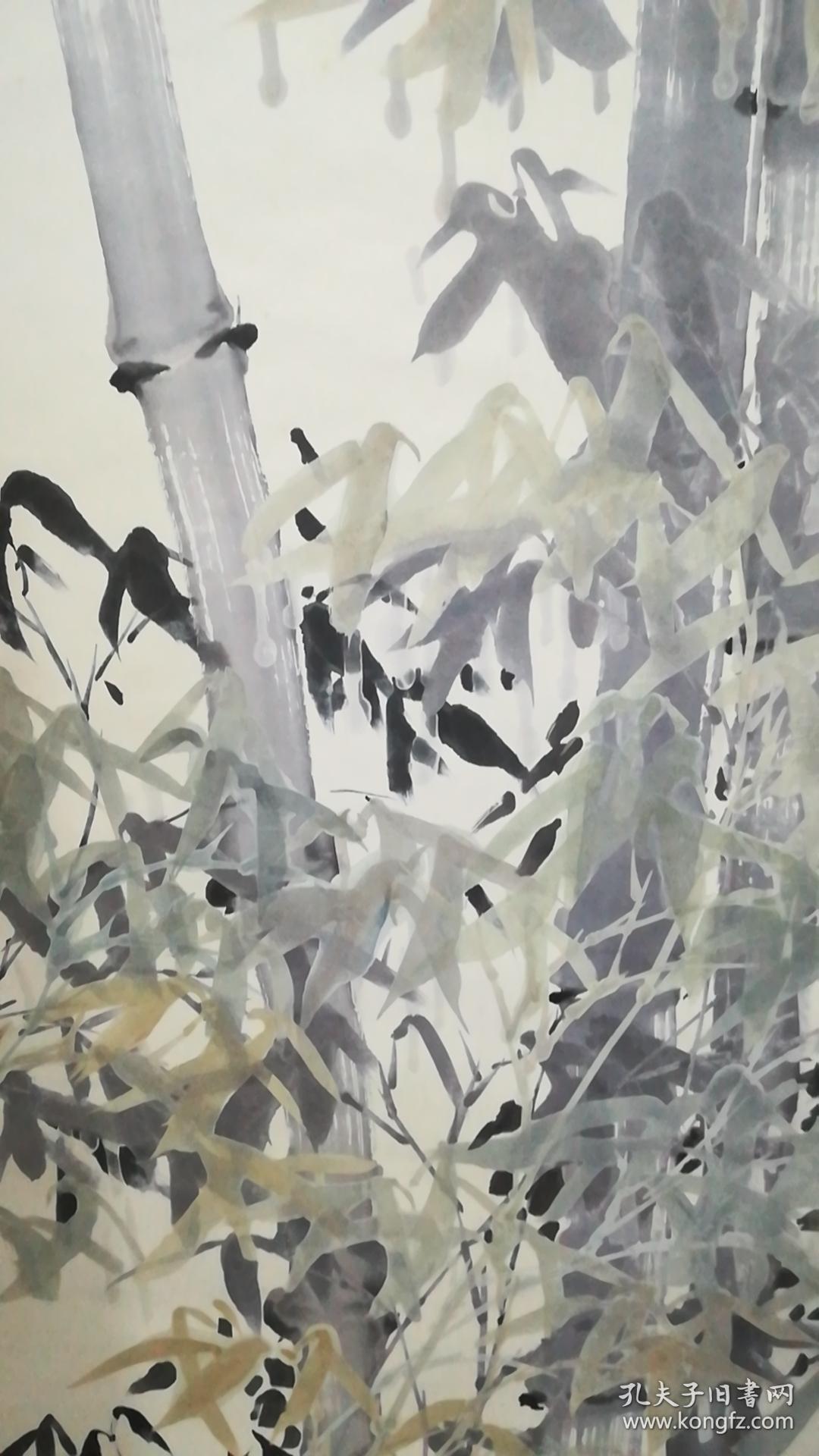 尹维新教授作品冰竹图首创冰竹画