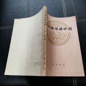 诗词曲语辞例释