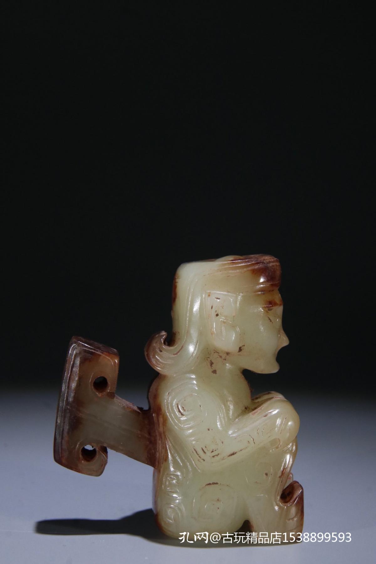 汉 高古玉 玉俑