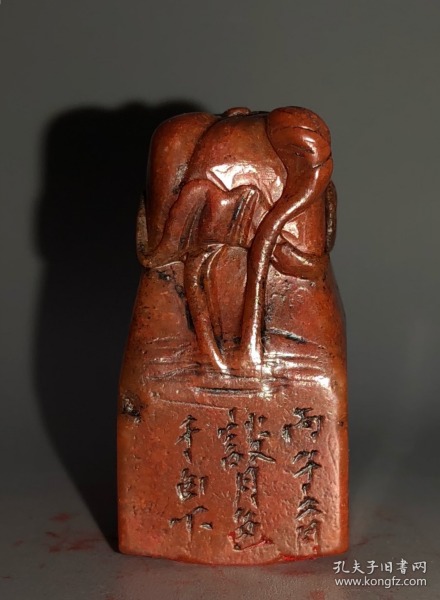 旧藏 谈月色款精品老寿山石印章书法闲章