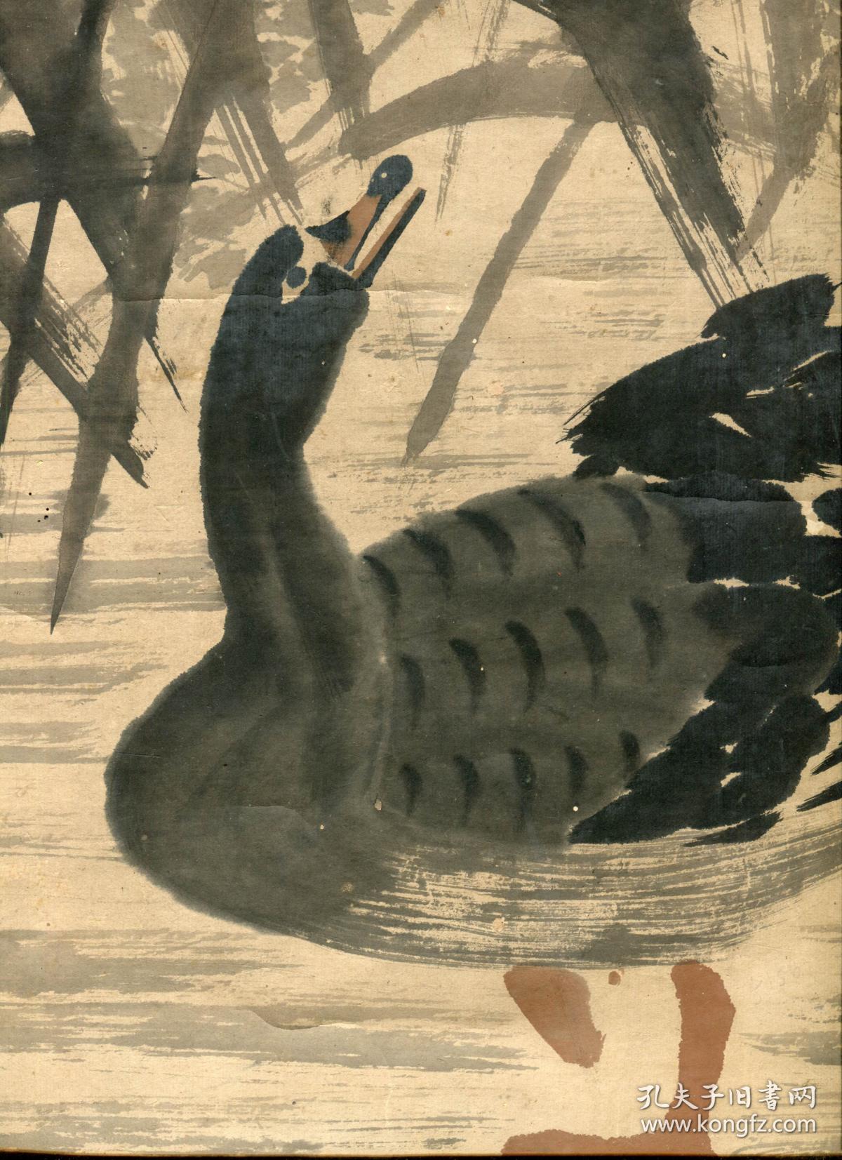 边寿民 作品 大雁图