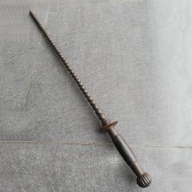 00八五品德福缘古玩店山西省晋中市德福缘装帧:其他单手鞭铁鞭铁兵