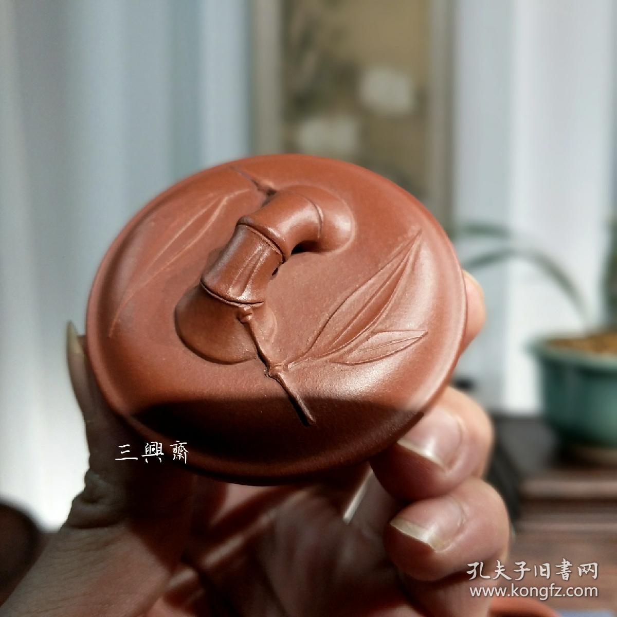 清水泥紫砂壶郭余萍六方竹节壶