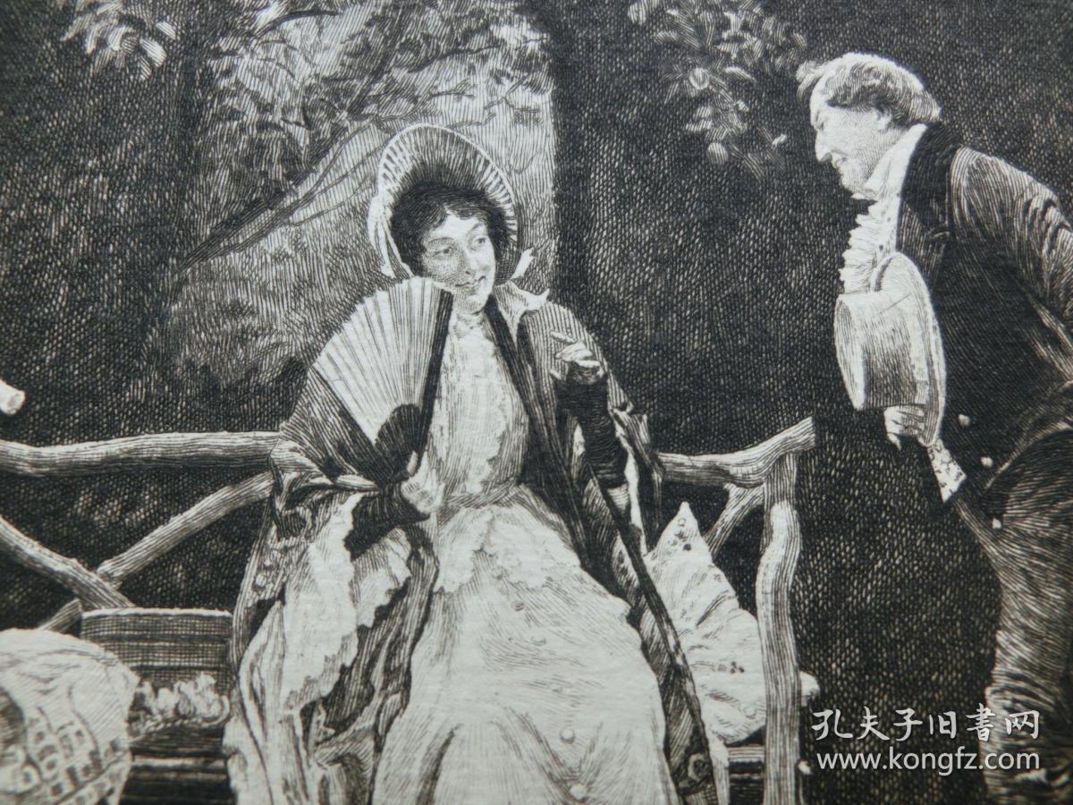 百元包邮情敌therivals1895年蚀刻版画源自艺术日志货号aj0726