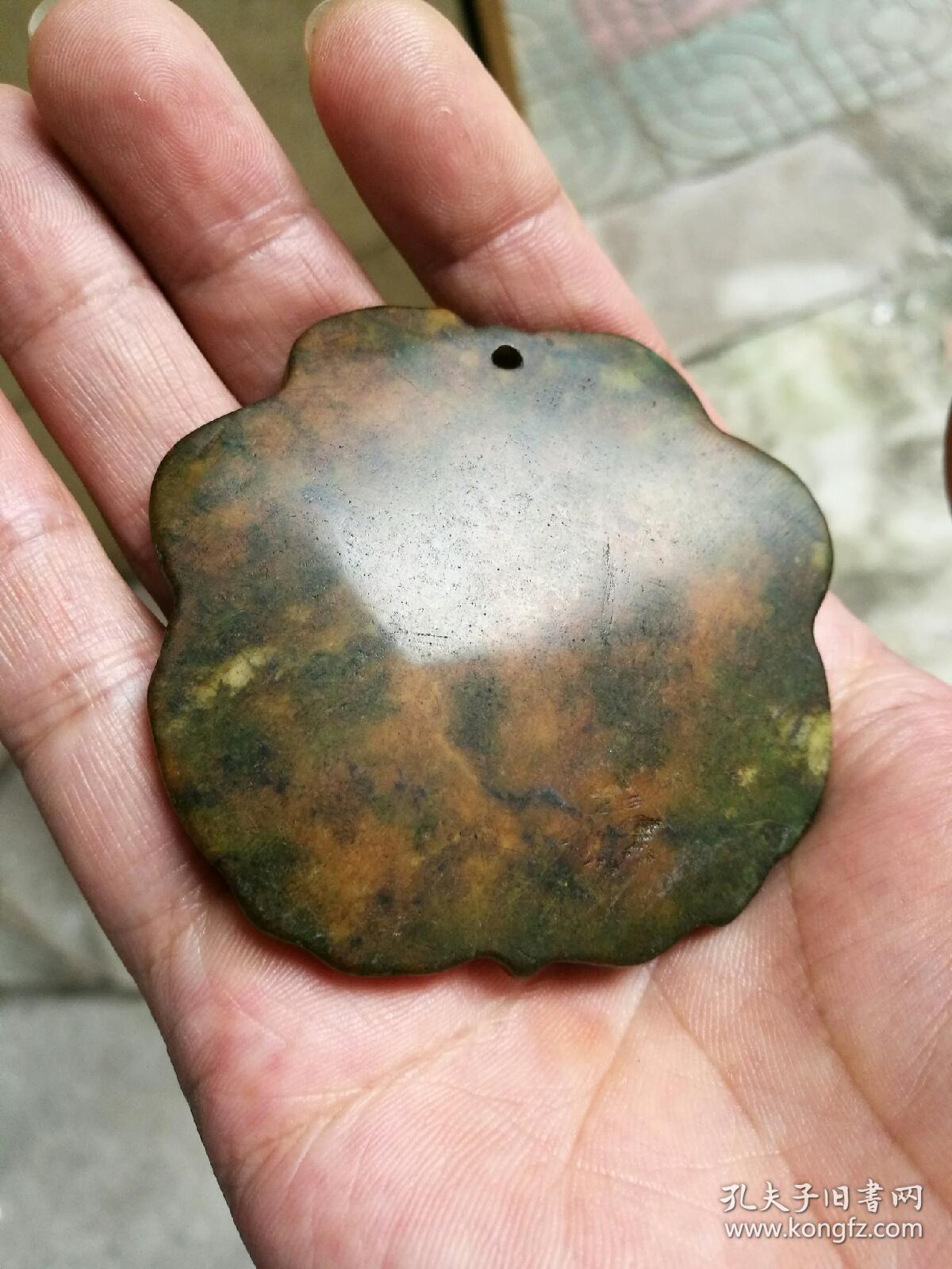 清代老岫玉人物雕件挂件