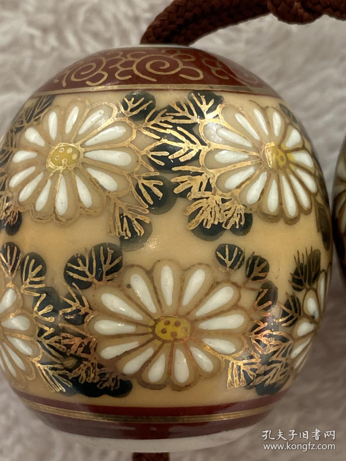 日本回流风镇38# 九谷烧包邮