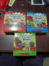 Nonfiction Sight Word Readers: Guided Reading Level A、B、C Ages 3-7, Teaches 25 Key Sight Words to Help Your Child Soar as a Reader!（共3册合售）