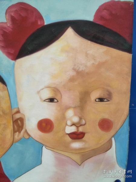 当代著名艺术家徐杰布面油画一幅