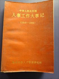 中华人民共和国人事工作大事记（1949——1983）