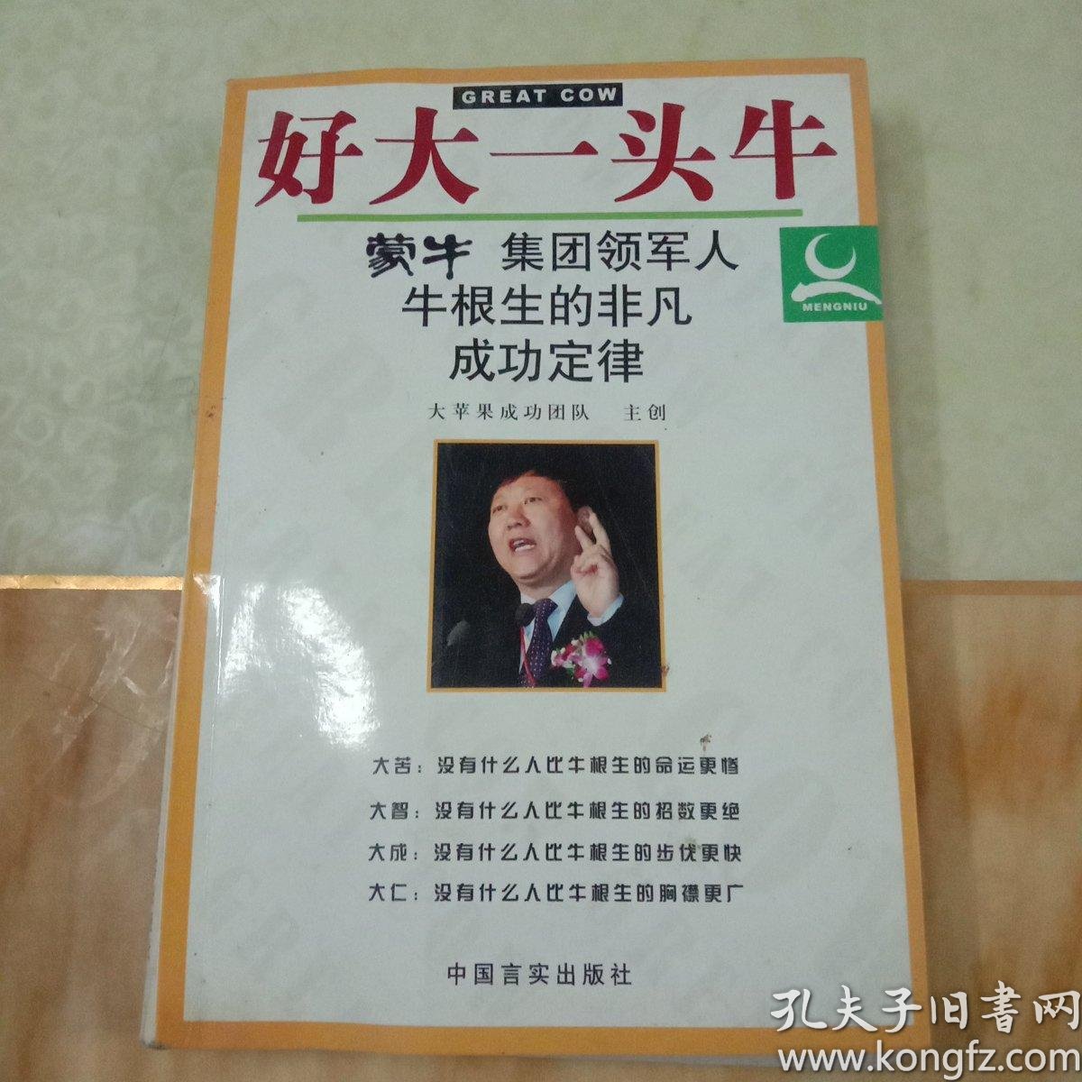 好大一头牛:蒙牛集团领军人牛根生的非凡成功定律