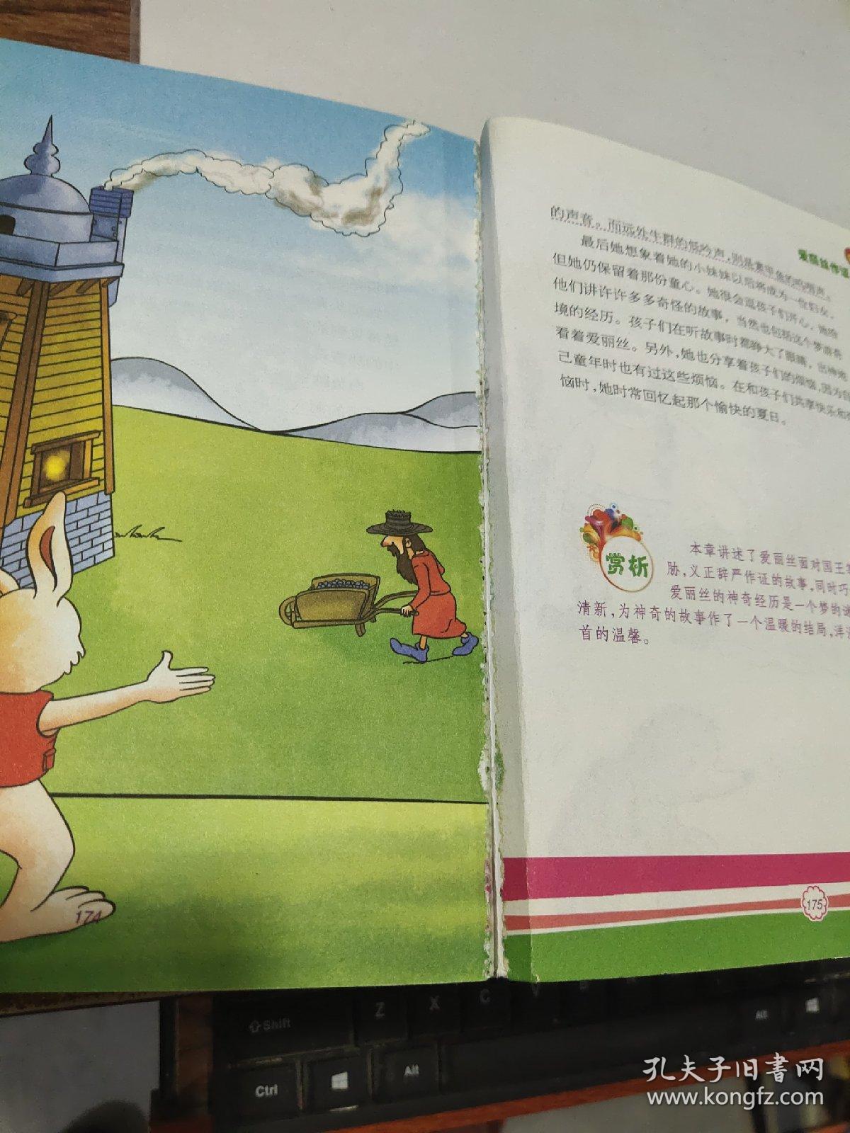 爱丽丝漫游奇境记书角破损