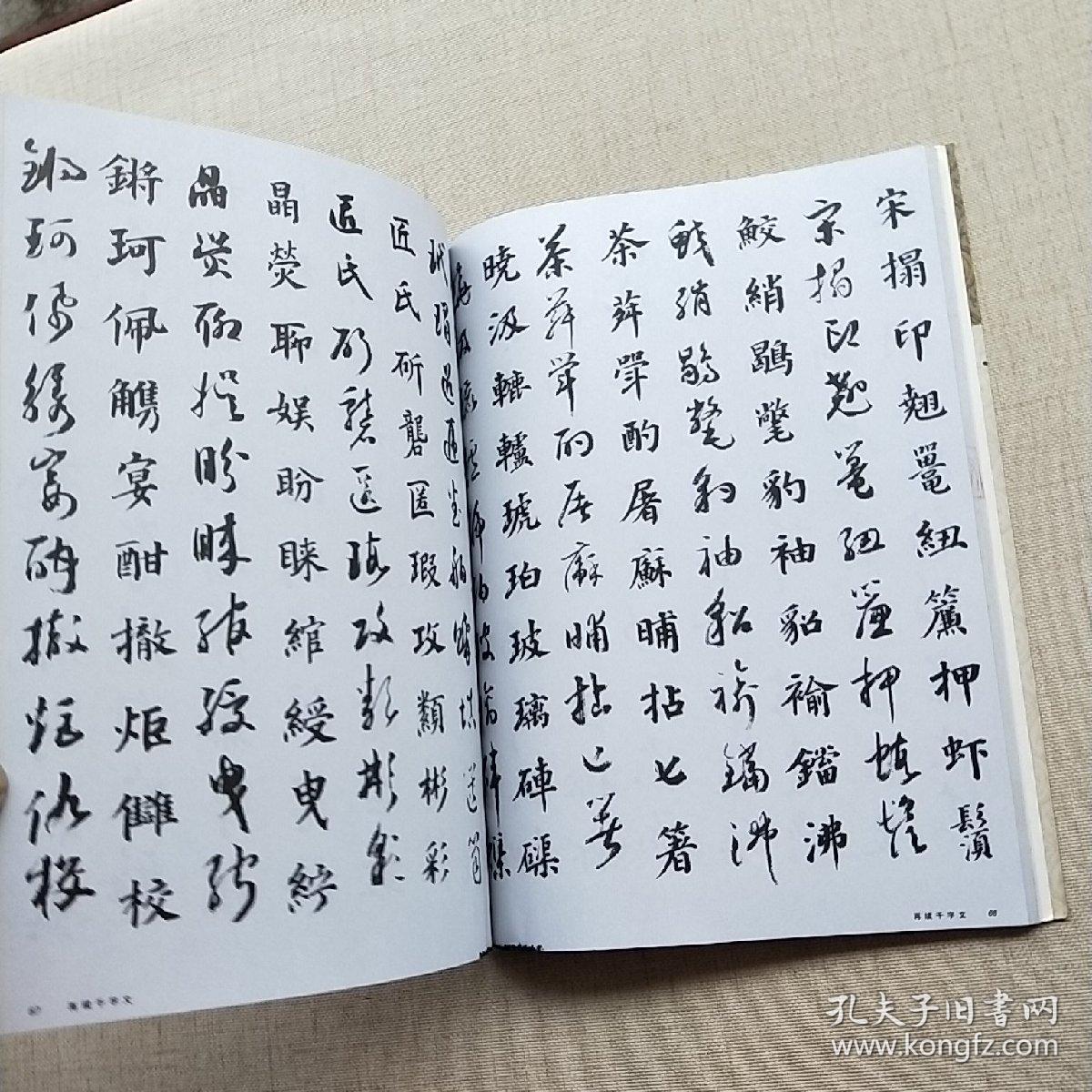 许宝驯真草千字文五种(16开)书口下端见图