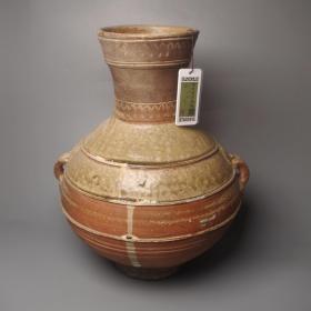 汉代陶罐双耳系罐辅首耳陶器古玩古董收藏摆件陶瓷