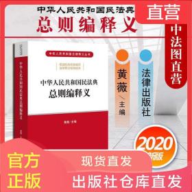 现货正版 2020新版 中华人民共和国民法典总则编释义 黄薇 法律社