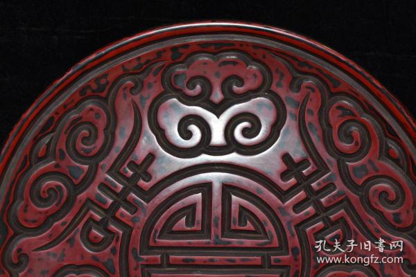 清中期旧藏漆器盘子