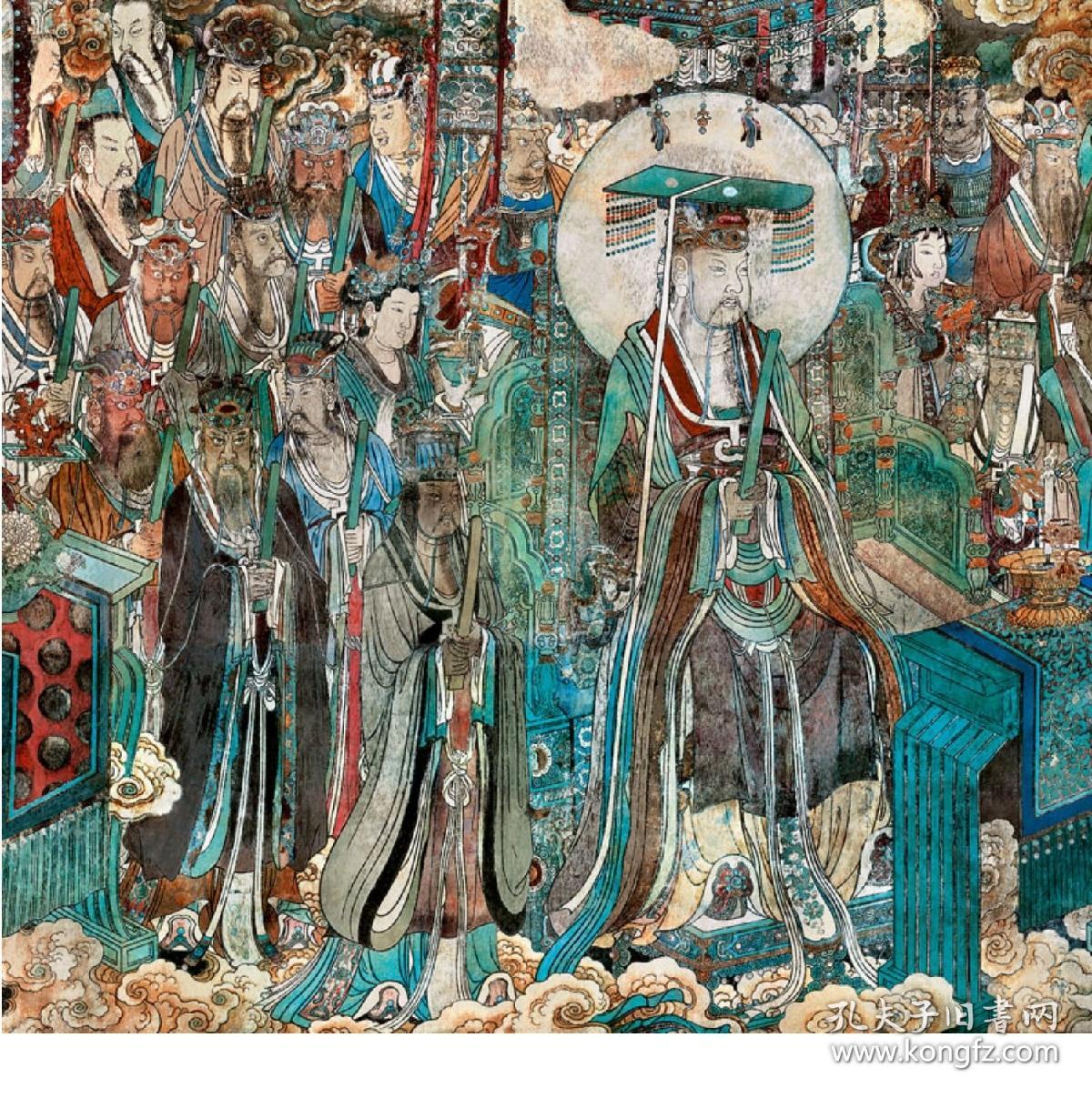 元-永乐宫三清殿壁画- 东壁和西壁全图-高清级书画复制-54.