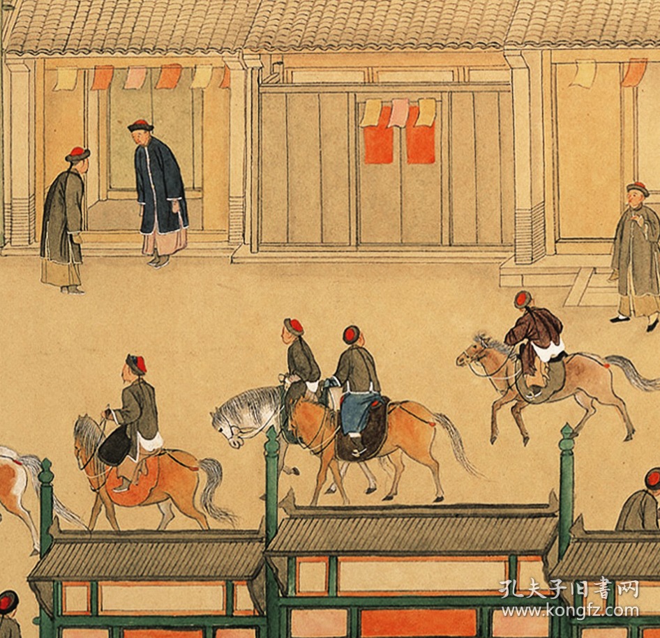 徐扬 日月合璧五星联珠图卷.纸本大小42.78*1273.25厘米.