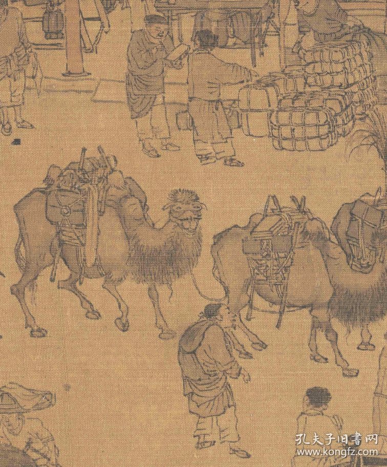 张择端清明上河图全卷纸本大小2535133082厘米宣纸原色仿真微喷
