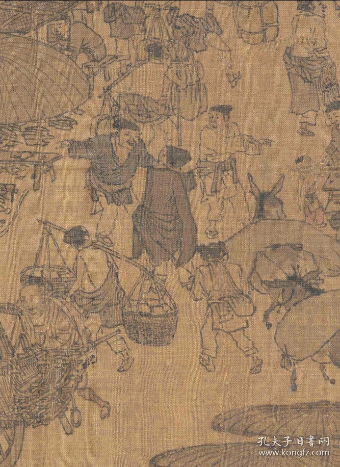 张择端清明上河图全卷纸本大小2535133082厘米宣纸原色仿真微喷