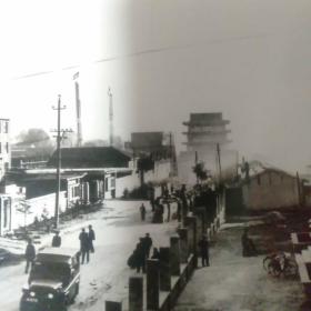五十年代北京前门街道老照片(25cmX15cm)