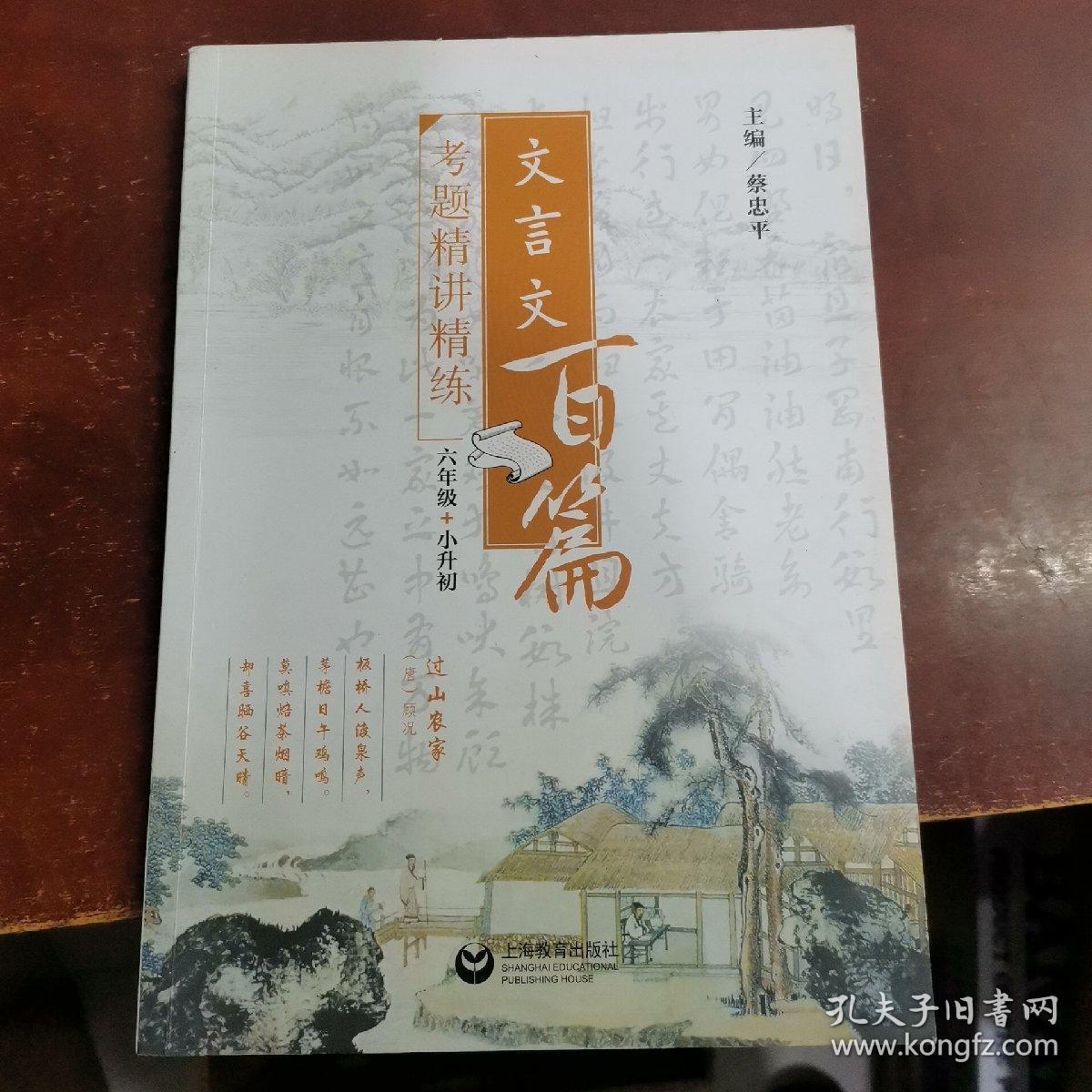 文言文百篇考题精讲精练(六年级 小升初)