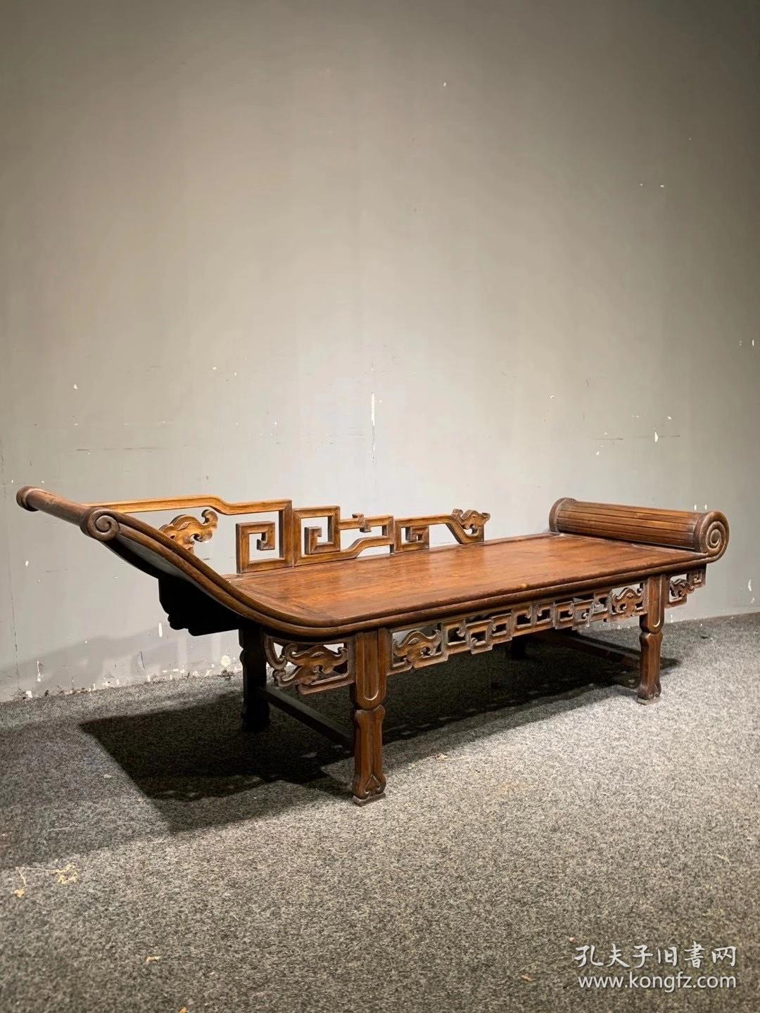 古董老家具传世海南黄花梨贵妃榻