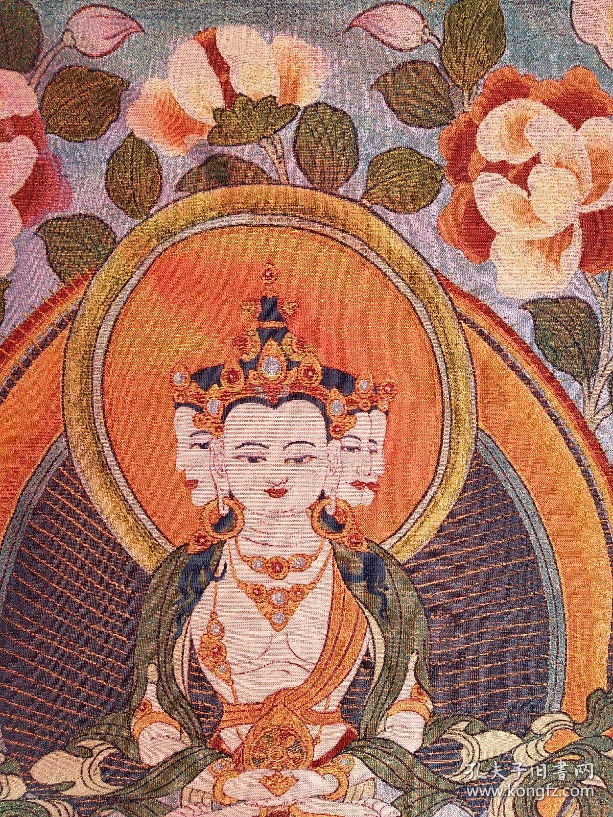 织锦布画唐卡大日如来