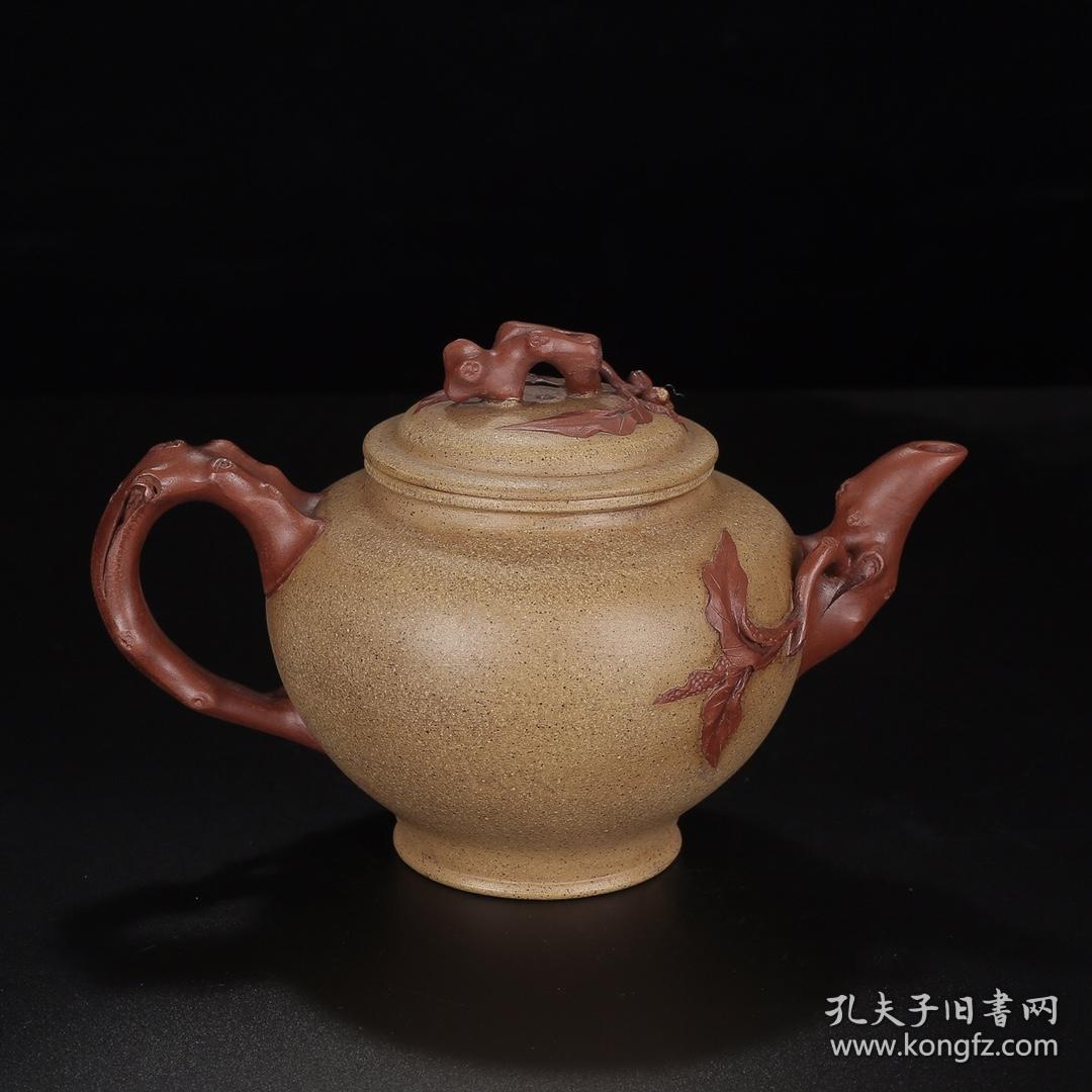 珍藏 名家美壶 蔡艳 原矿段泥【寿桃五件套】紫砂壶(难得佳玩·紫砂