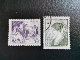 波兰邮票（艺术）：1979年波兰当代版画 2枚