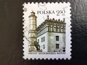 波兰邮票（历史）：1980年桑多梅日市政厅成立1000周年 1枚