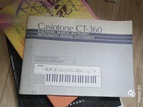 Casiotone CT-360卡西欧电子琴使用说明书 英文版1份